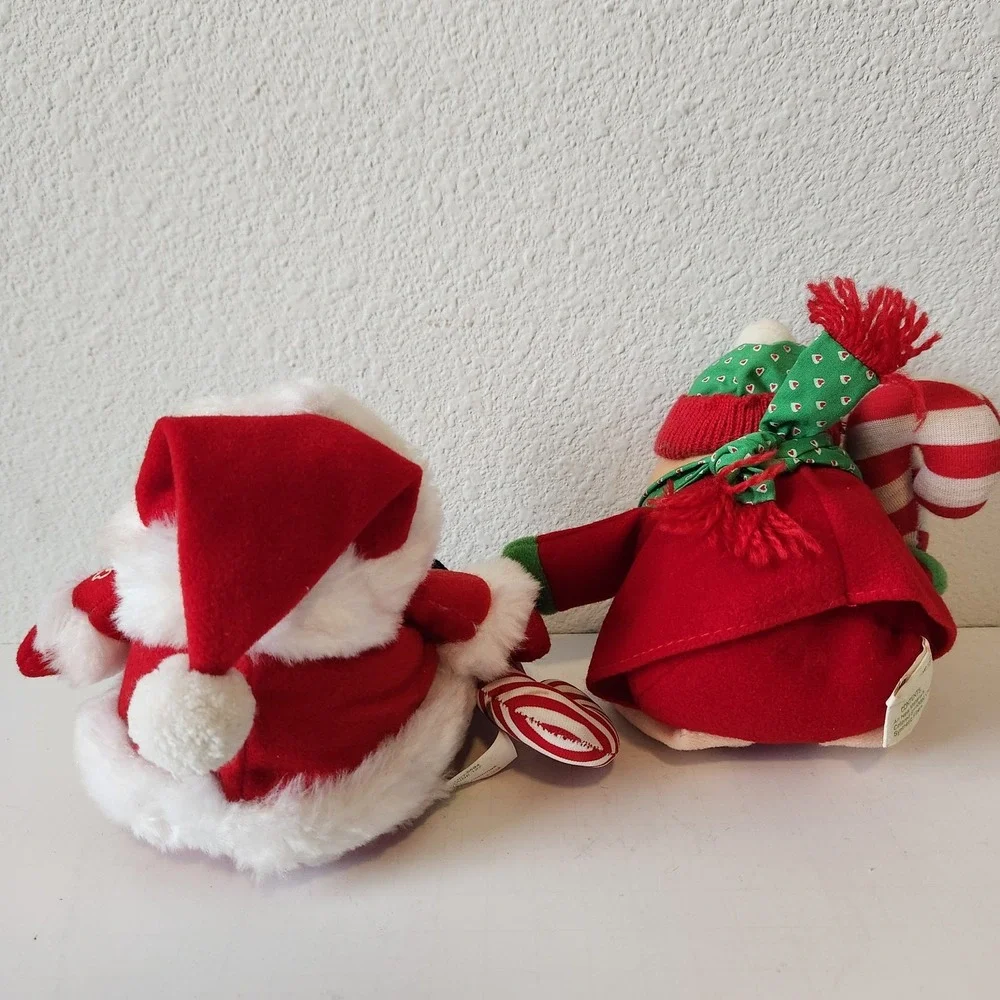 VTG 1980s ZIGGY Joy To You Jolly Christmas Plush Dolls‎ Lot Bundle Of 2